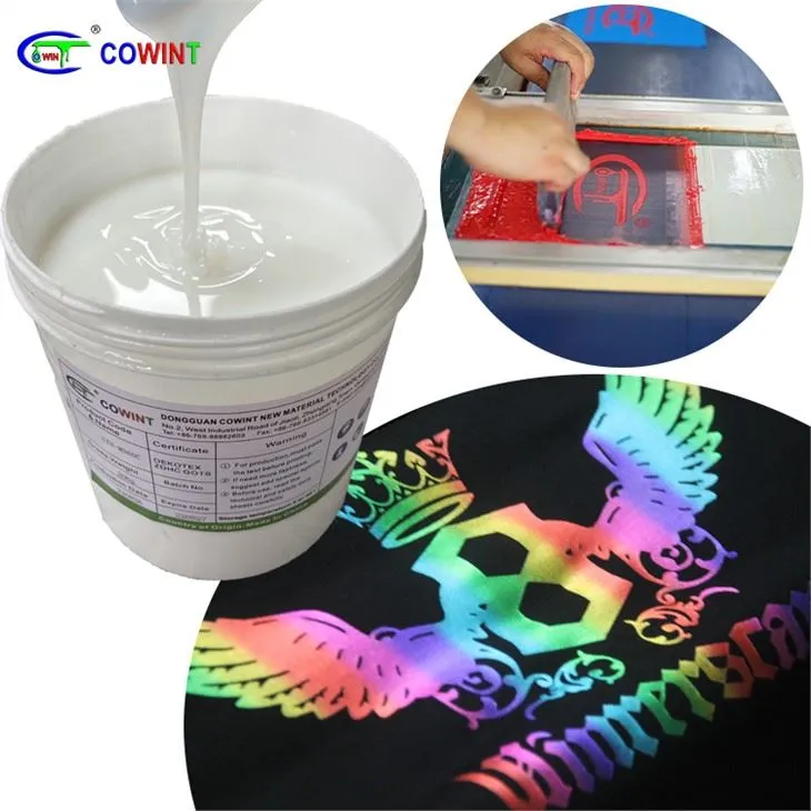 Cowint স্ক্রিন প্রিন্টিং উচ্চ দৃঢ়তা এবং উচ্চ গ্লস হট ব্রোঞ্জিং পেস্ট